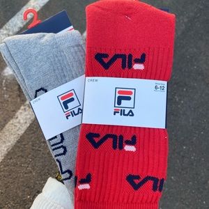 2!! Fila Crew Socks Size:6-12